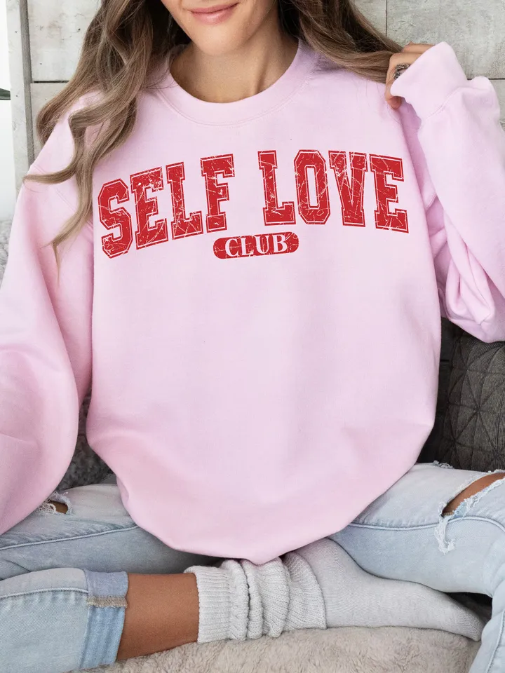 Varisty Self Love SVG PNG Grunge Valentine’s Day Trendy Valentine Cut file, college font cupid png, xoxo retro cut file, trendy vday tshirt