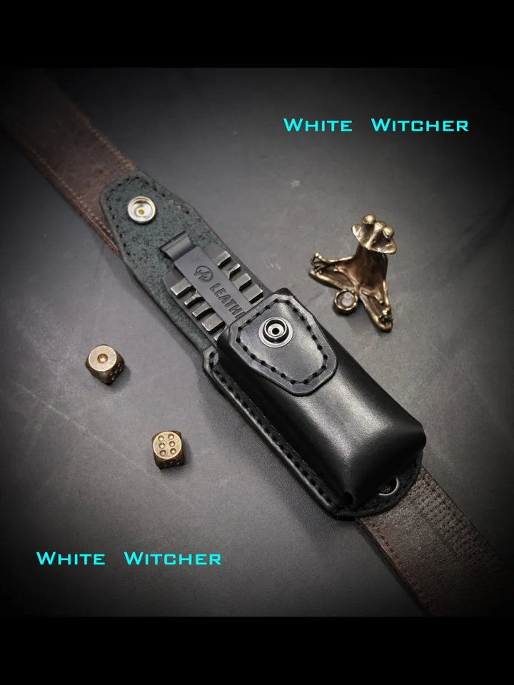 leatherman Wave,Charge TTi, Skeletool belt pouch - leather pattern - EDC58