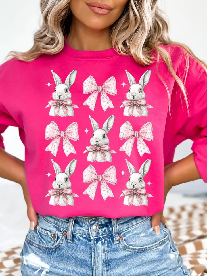 Coquette Bunny png,Easter Png,Easter Vibes Png,Easter Bunny Png,Easter Shirt Design,Happy Easter Png,Easter Sublimation Design
