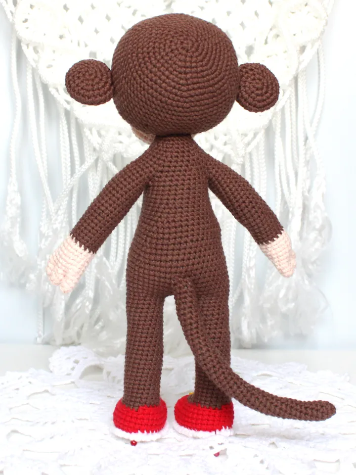Monkey crochet pattern PDF in English - Amigurumi toy crochet tutorial