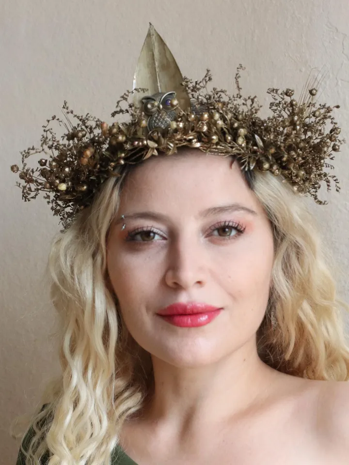 Halloween Costume,Witch Aesthetic, Halloween Sale,special handmade, birthday present,, Wedding Favor Flowers,Witch Jewelry, Rustic Boho Hair