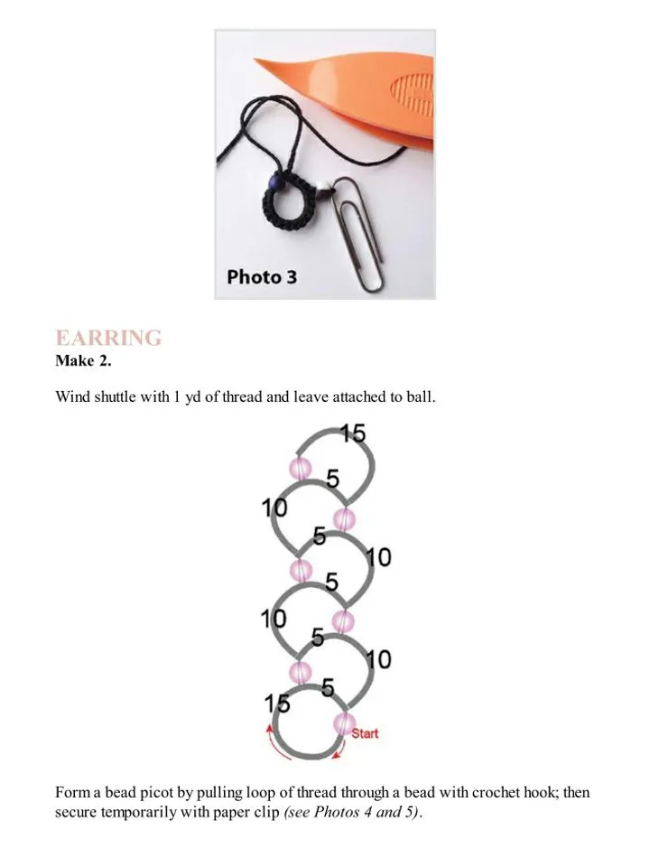 Woven jewelry with beads and beads