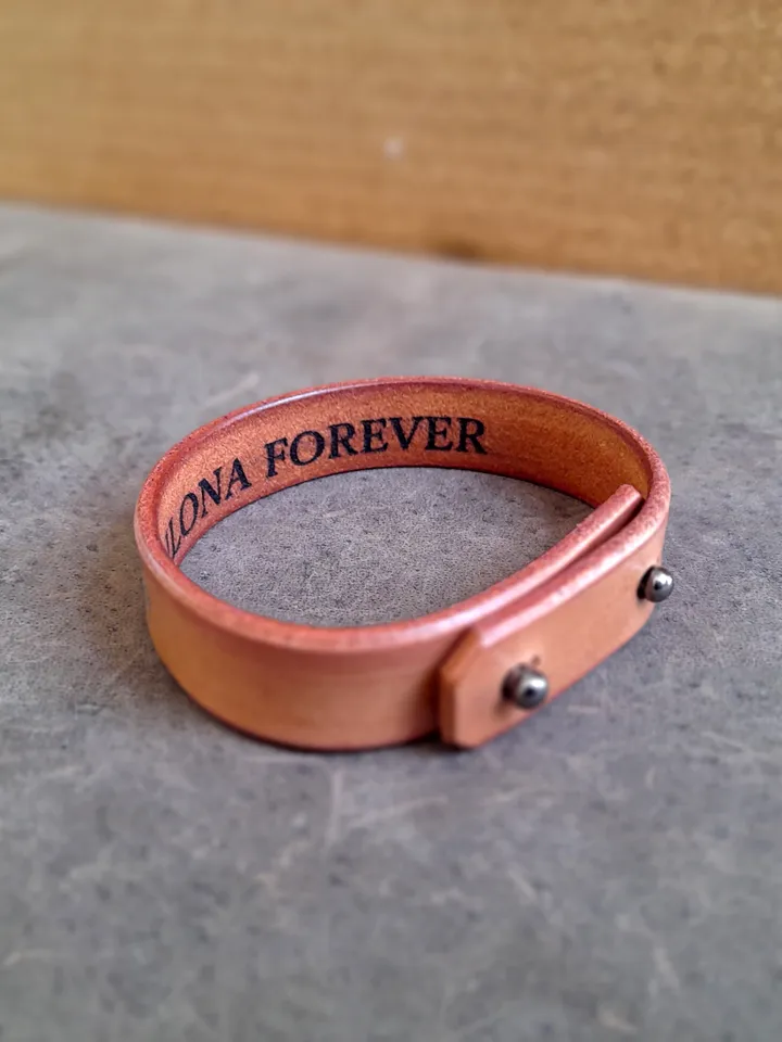 Lioness Bracelet, Handmade Leather Bangle, Personalized Gift, Secret Message Bracelet, Best Friends Gift, Spirit Animal, Gift for Daughter