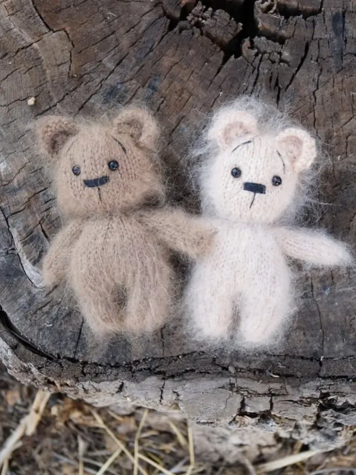 Bear toy knitting pattern. PDF. Amigurumi tutorial. Animal knitting pattern.