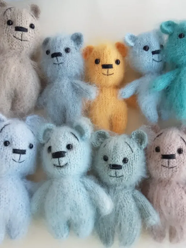 Bear toy knitting pattern. PDF. Amigurumi tutorial. Animal knitting pattern.