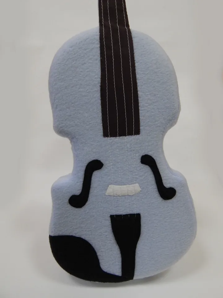 Violin plush toy with sound recorder