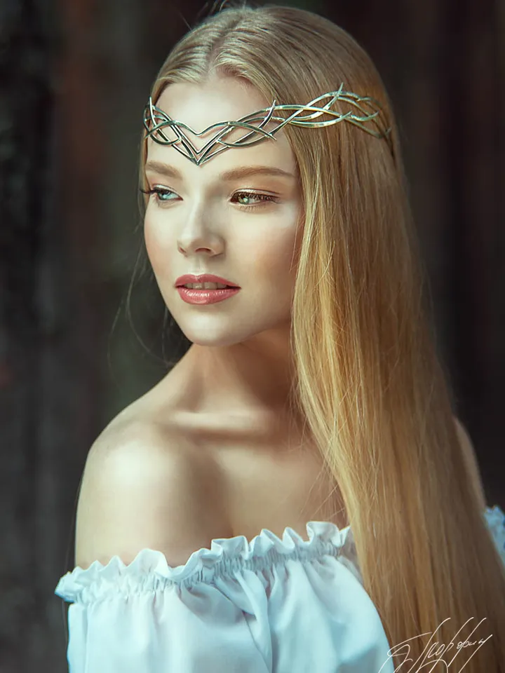 Wedding tiara bridal diadem Elven crown Jewelry Diadem fantasy circlet fairy Tiara bridal headband fantasy Tiara Nimueh