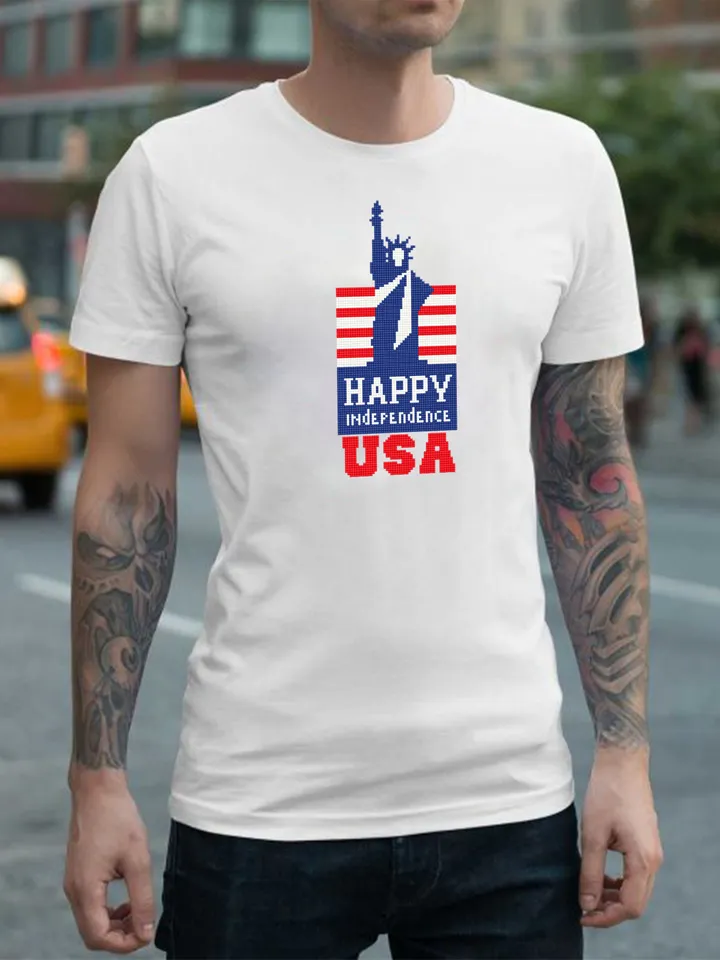 Statue of Liberty cross stitch pattern PDF download Patriotic cross stitch chart, Independence Day july 4 cross stitch, USA embroidery #T15
