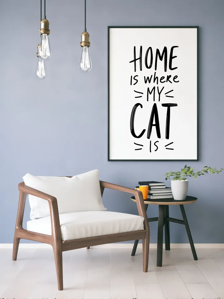 Cat Wall Art, Cat Wall Decor, Cute Cat Printable, Cat Lovers, Cat Mom, Wall Home Decor, Cat Decor, Pets, Cute Digital Art Download, Modern