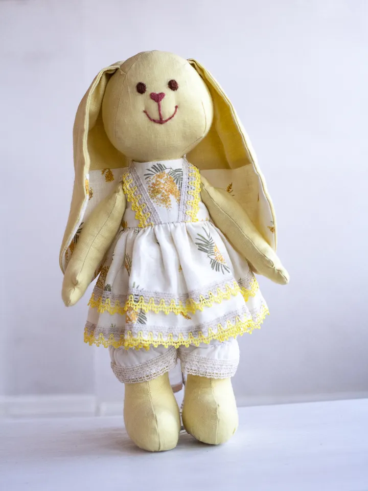 Ethically-made Linen Toys for Sustainable Playtime - Shop Now/ Bunny Rabbit
