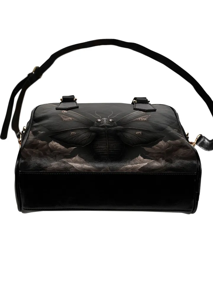 Black moth gothic Shoulder Bag
