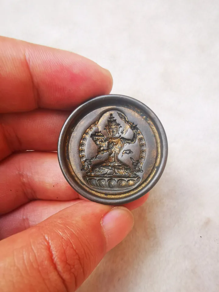 Gandhanra Old Tibetan Buddha Statue Tsa Tsa Mold,Copper Mould For Making Clay Buddha Statue, DIY Tsha Tsha Statue