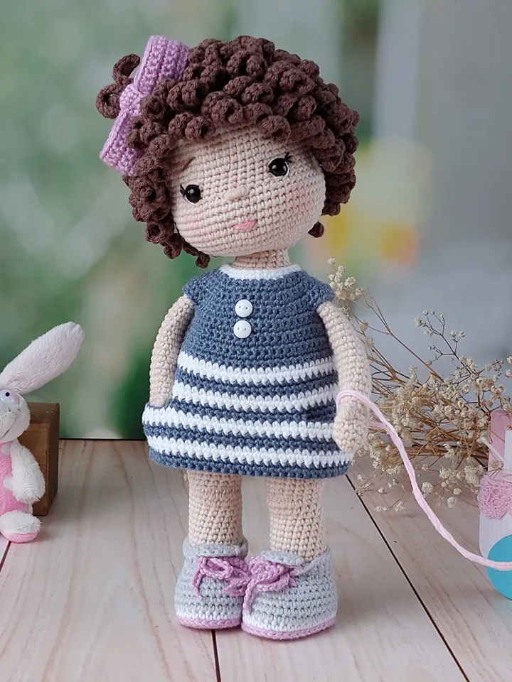 Crochet pattern doll. Tutorial doll. Crochet pattern amigurumi doll. Doll paterns. Doll pattern in english. Amigurumi.