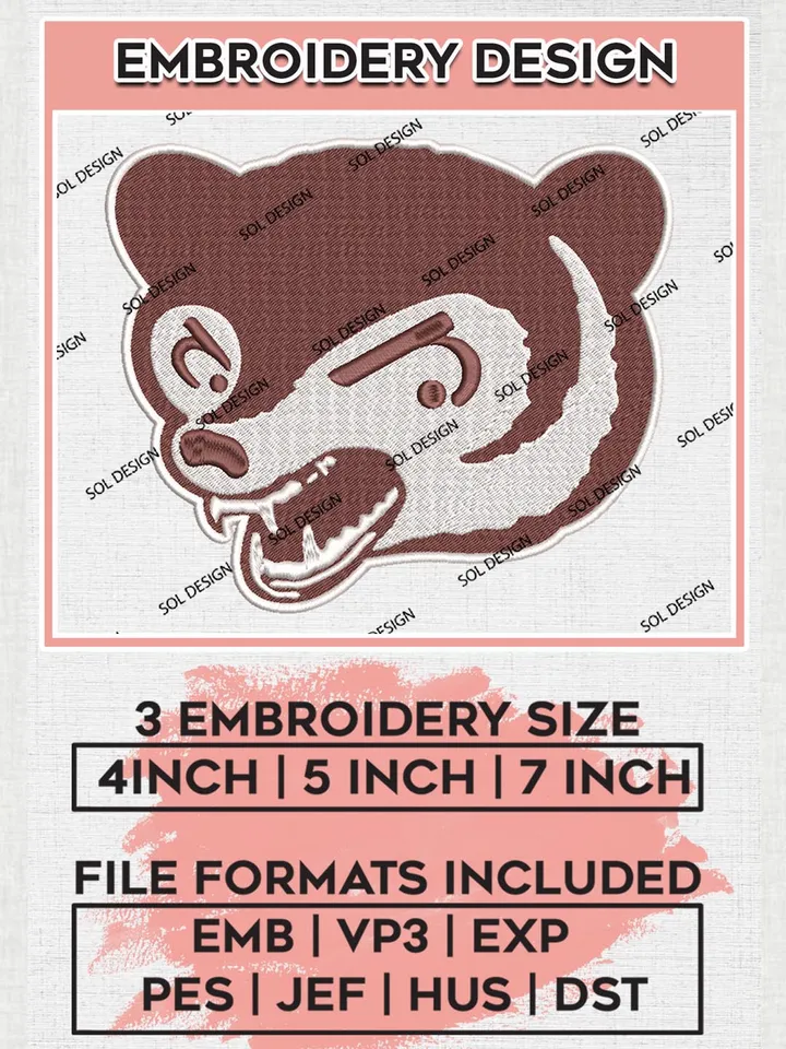 Chicago Cubs Logo Embroidery Files, MLB Chicago Cubs Team Embroidery, MLB Teams, 3 sizes, MLB Machine embroidery designs, Digital Download