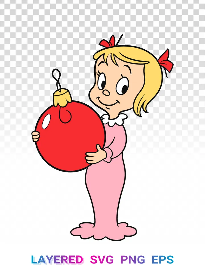 🎄 Cindy Lou Who Christmas SVG, Dr Seuss Whoville PNG Cricut