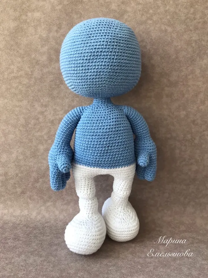 Digital Download - PDF. Crochet pattern Smurf. Digital Download - PDF toy tutorial