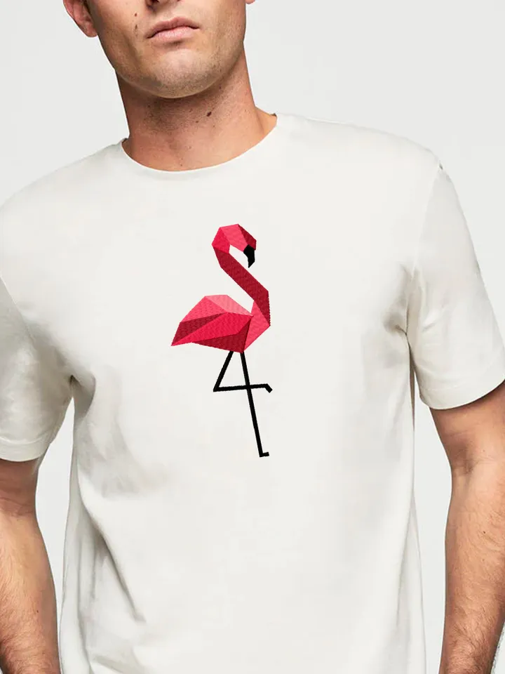 Flamingo embroidery design. Flamingo ornament embroidery designs. Digital download.