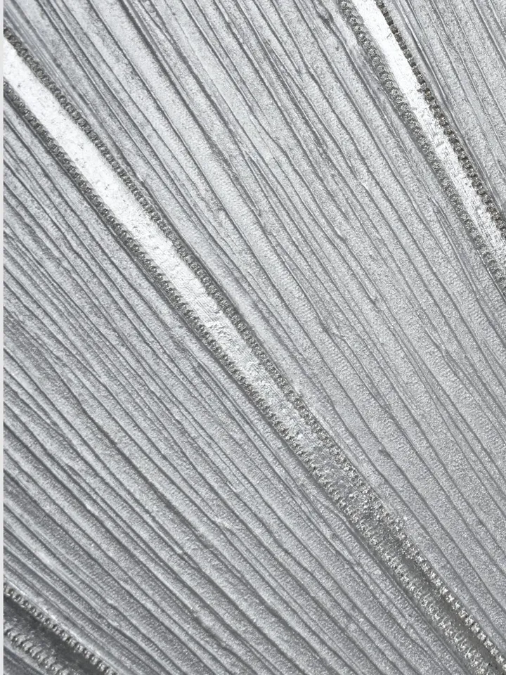 Glittery Silver Painting Textured artwork Abstract Wall Art with crystals Silver wall decor by Juliya JC