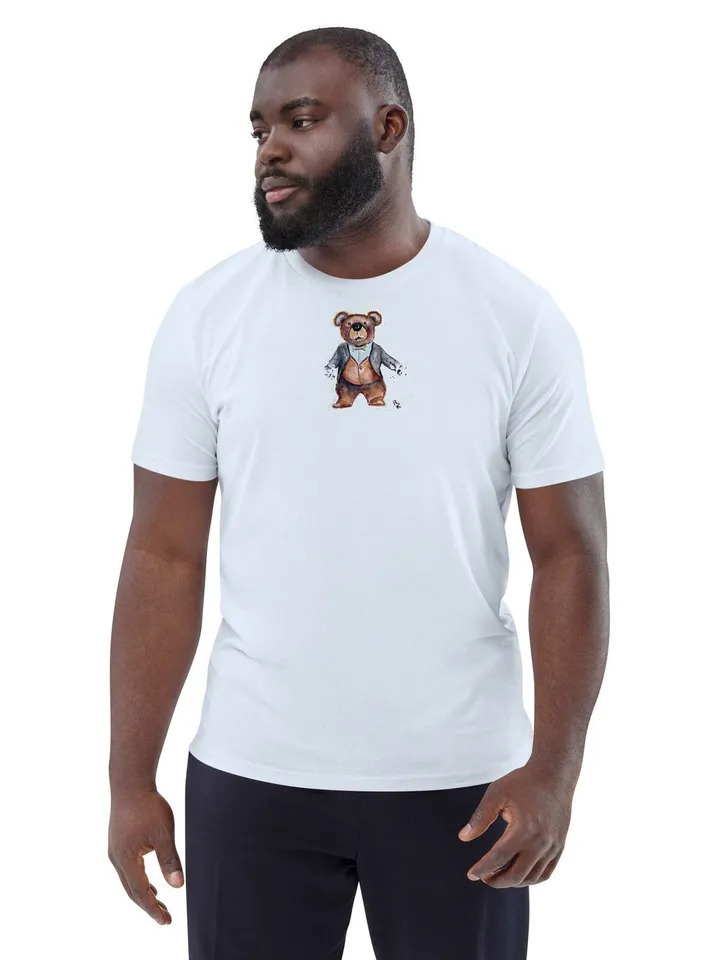 Toddler Short Sleeve Tee unique design teddy bear from my original watercolor painting,kids designer t shirts,wearable gift for children