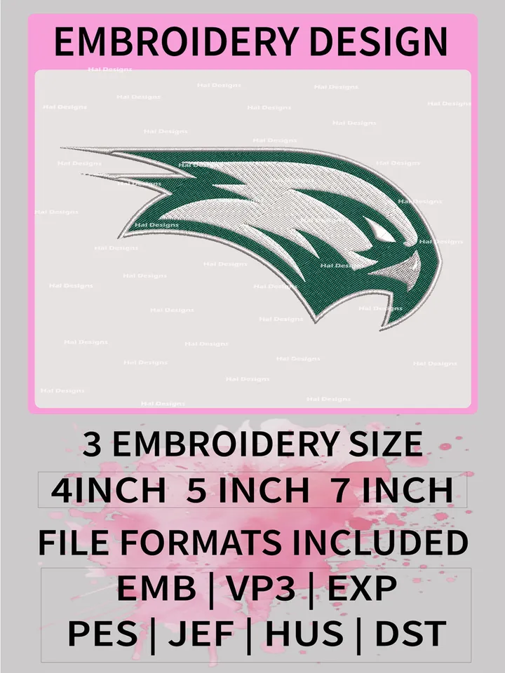 NCAA Wagner Seahawks Embroidery File, 3 Sizes, 6 Formats, NCAA Machine Embroidery Design, NCAA Logo, NCAA Teams