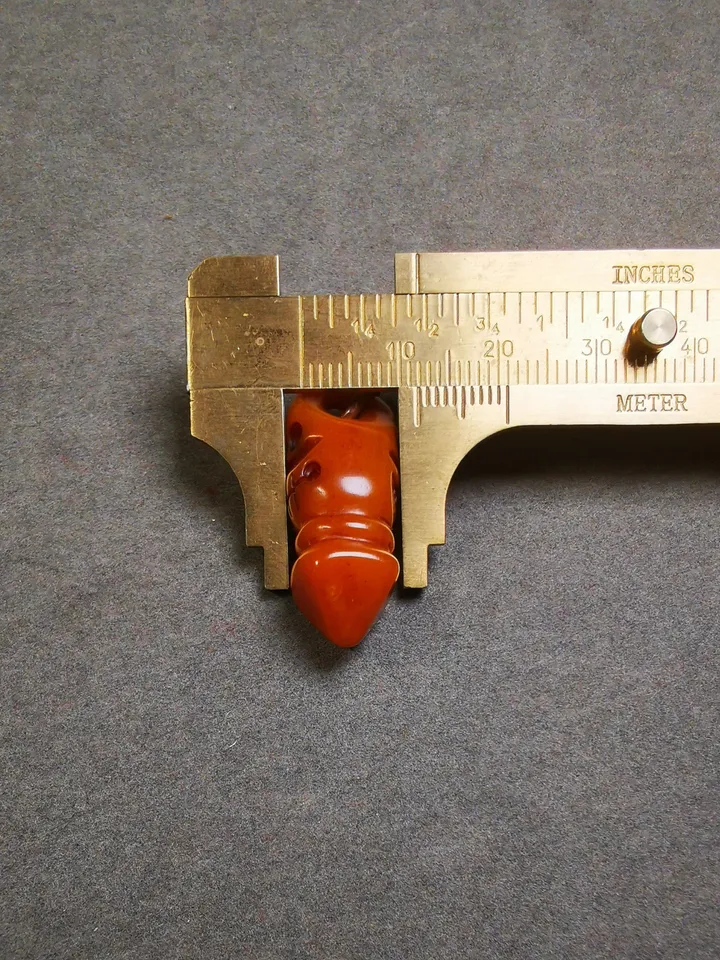 Gandhanra Tibetan Bone Carved Phurba Amulet, Ritual Implement Pendant