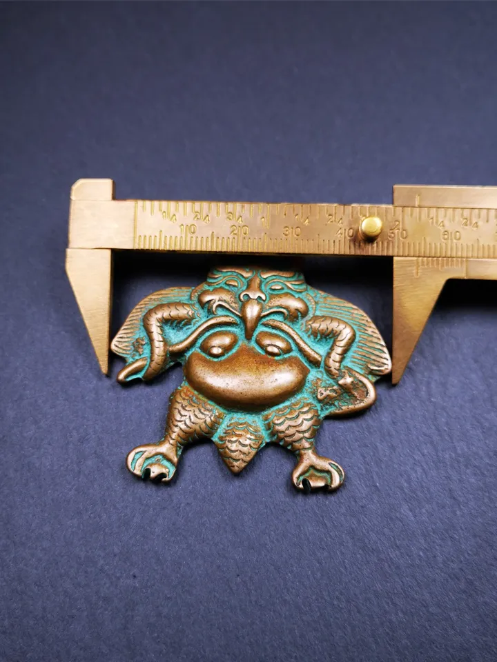 Gandhanra Antique Tibetan Buddhist Amulet,Garuda,Garula,Suparna,Golden-winged Bird Pendant,Made of Copper,2.28"