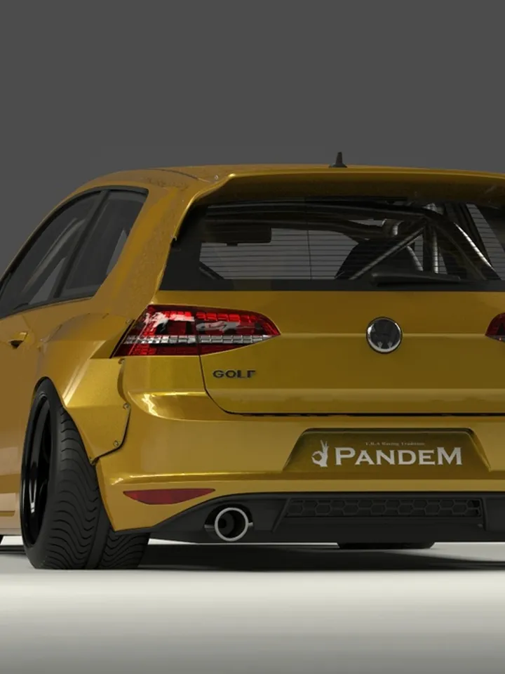 Rocket Bunny Duck tail Spoiler for Volkswagen Golf 7 MK7 2014-2020 Rear Roof Wing