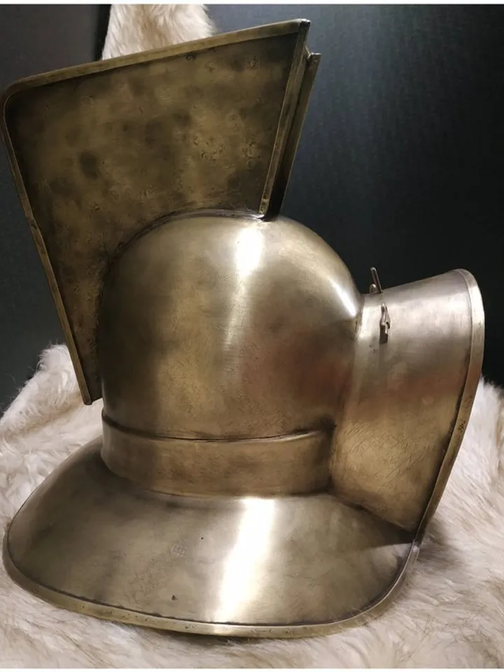 Gladiator Helmet - brass helmet - Pompeian Helmet - Hercules Helmet forged helm
