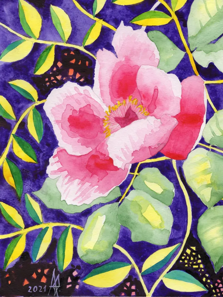 Original watercolour painting.