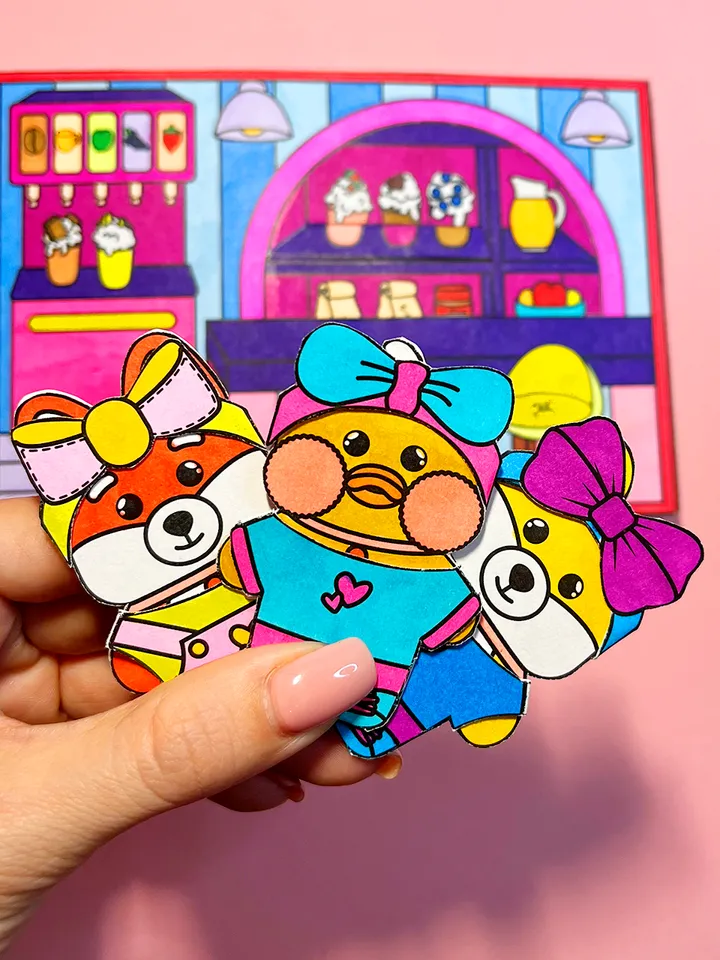 Coloring page house Lalafanfan in the album