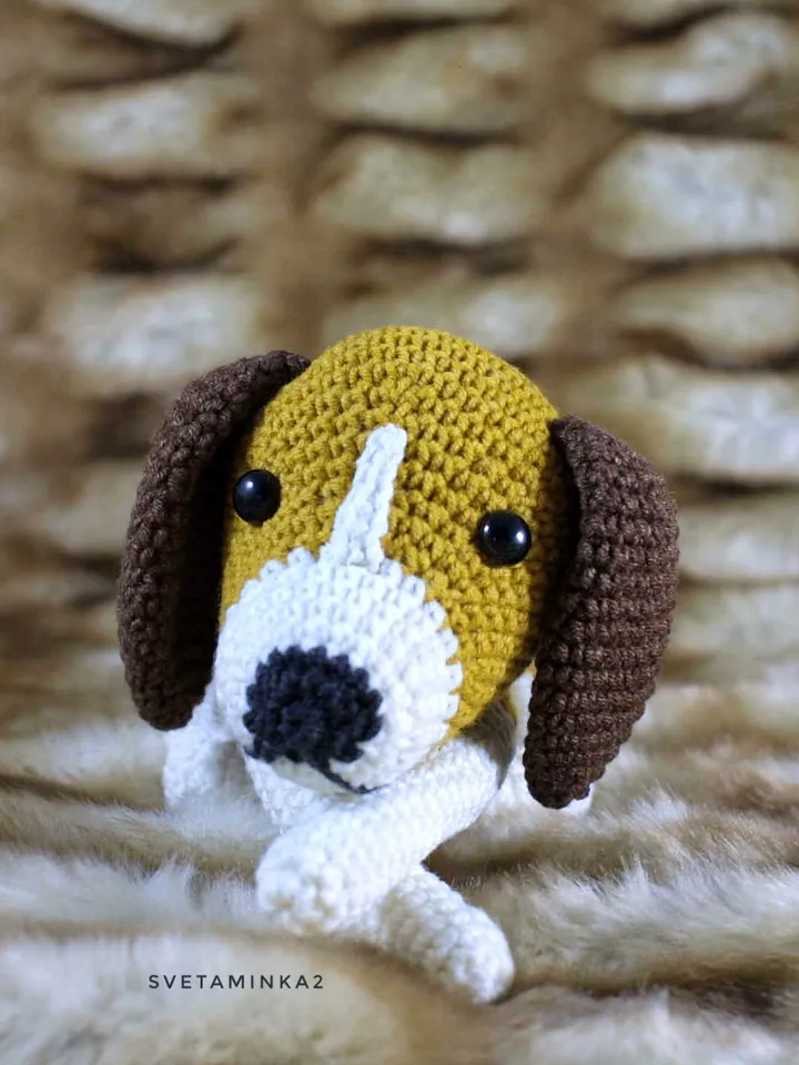 Crochet Beagle Pattern. Amigurumi Dog. Digital Download. PDF.