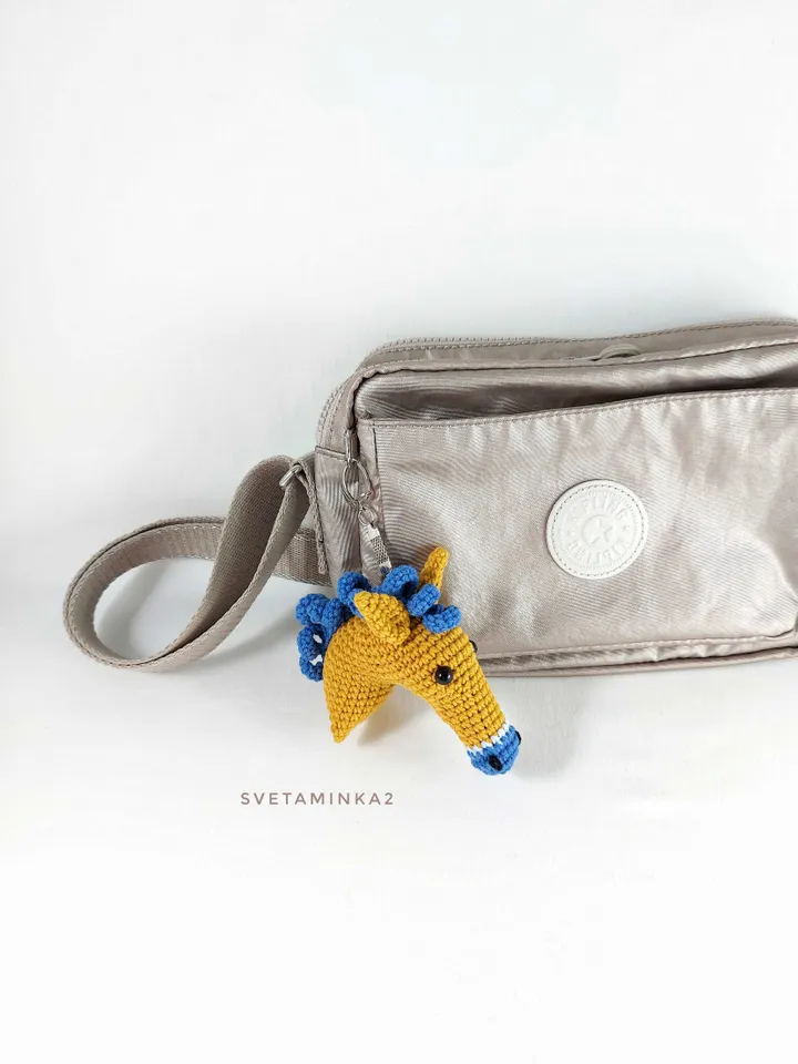 Horse Crochet Pattern Amigurumi Keychain Crochet Bag Charm/ Pendant/ Decor. Digital Download. PDF.