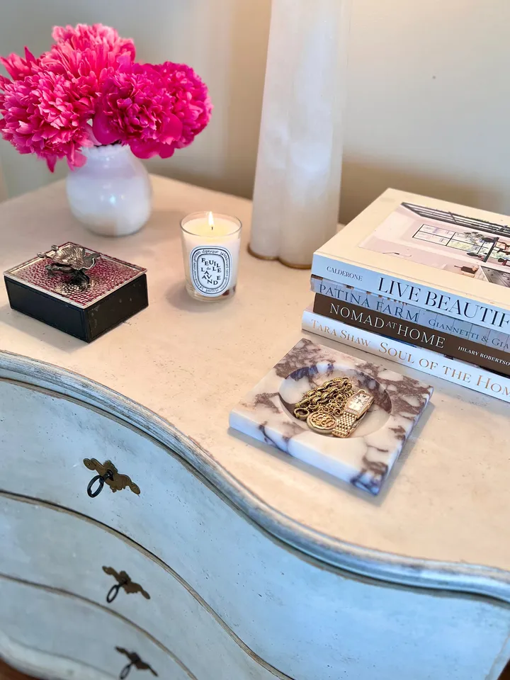 Calacatta Viola Marble Catch-all Tray, Calacatta Marble Home Decor real marble ring dish