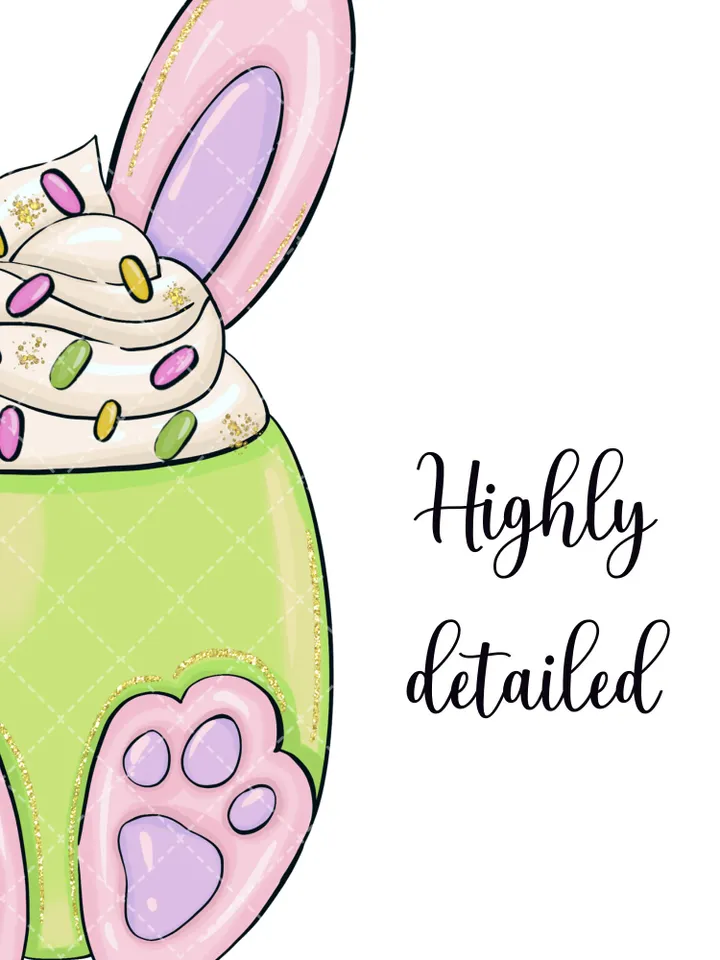 Inspire Easter Girl Clipart, Girl with Bunny Clipart, Spring Girl Clipart, Various Hair Color Girl, Doll Planner Stickers, Easter Doll Clipart