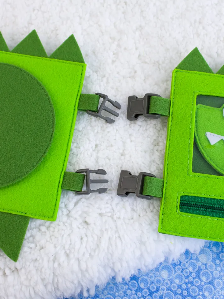 Crocodile - Felt Buckle Toy - Sewing Pattern