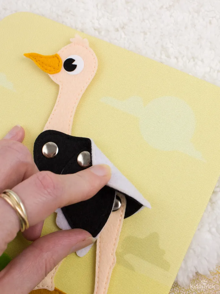 Ostrich - Felt Applique - Sewing Pattern