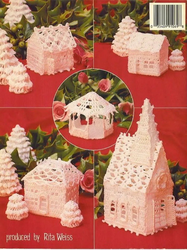 Christmas Village Vintage Crochet Pattern PDF The Thread Crochet
