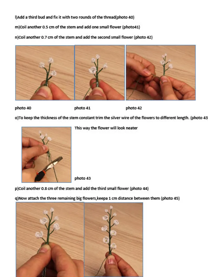 Beaded lilies of the valley, lilac, lupine, peony | Beaded Flowers pattern | Seed bead patterns