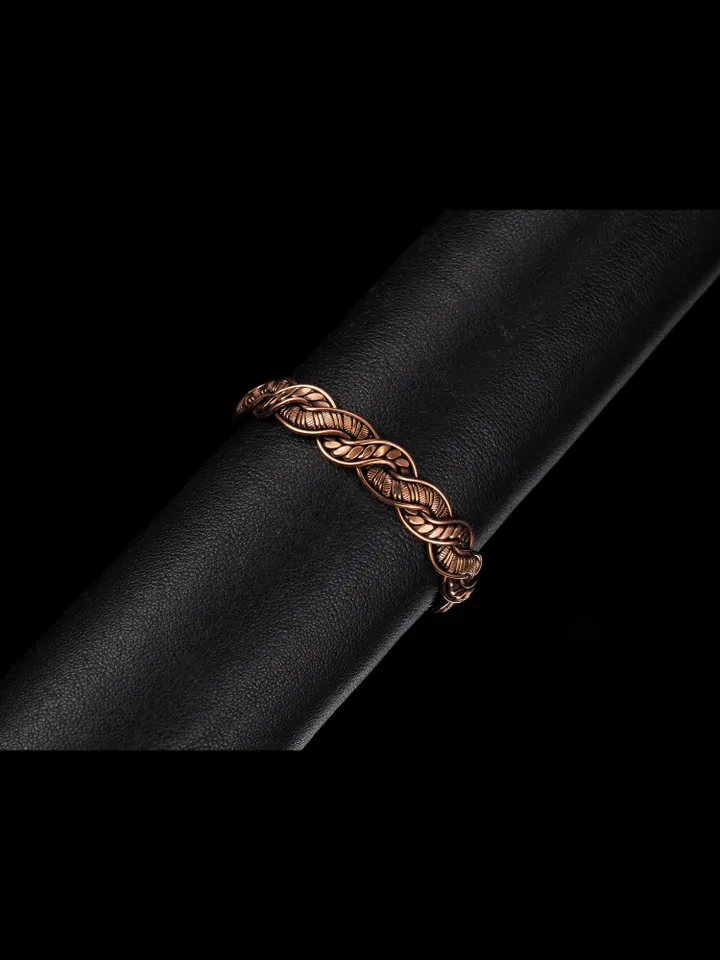 Wire wrapped copper bracelet for woman Antique style copper jewelry WireWrapArt