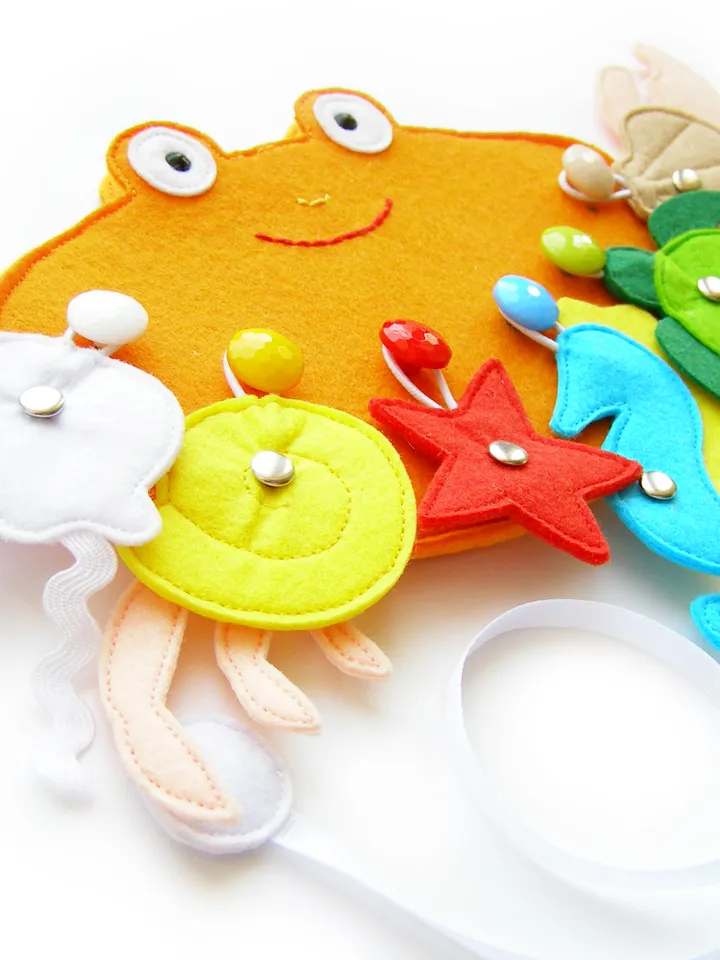 Felt magnetic fishing set, gift for toddlers