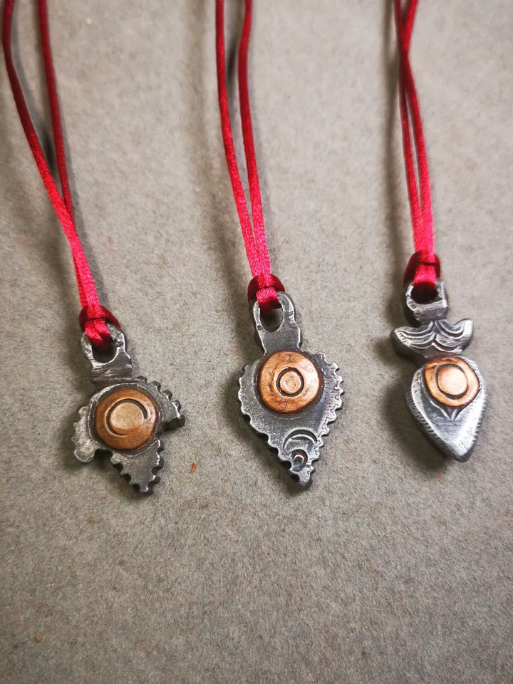 Gandhanra Handmade Tibetan Mala Counter Pendant, Prayer Beads Accessories,Made of Cold Iron