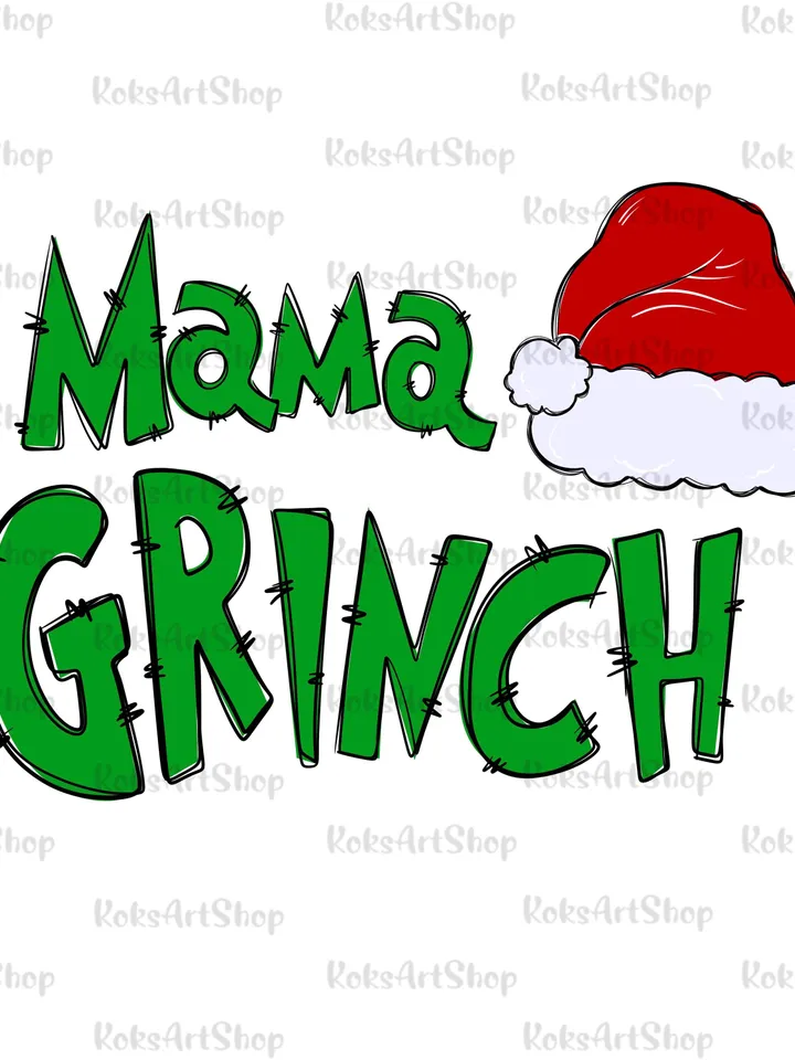 Grinchy Mom Png, Retro Mama Christmas Png, Christmas Png, Mama Shirt Png, Trendy Christmas, Sublimation Designs