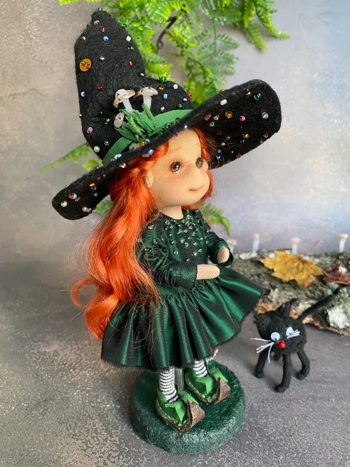 CUTE WITCH DOLL HANDMADE