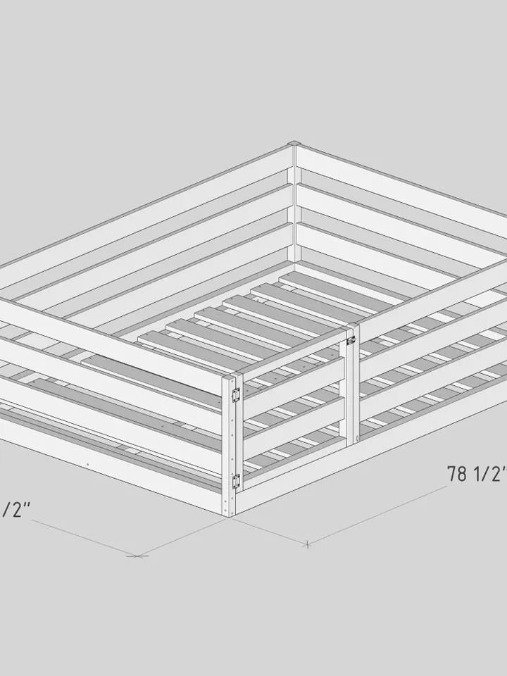 Montessori Floor Bed Plan, Full Size, PDF, DIY