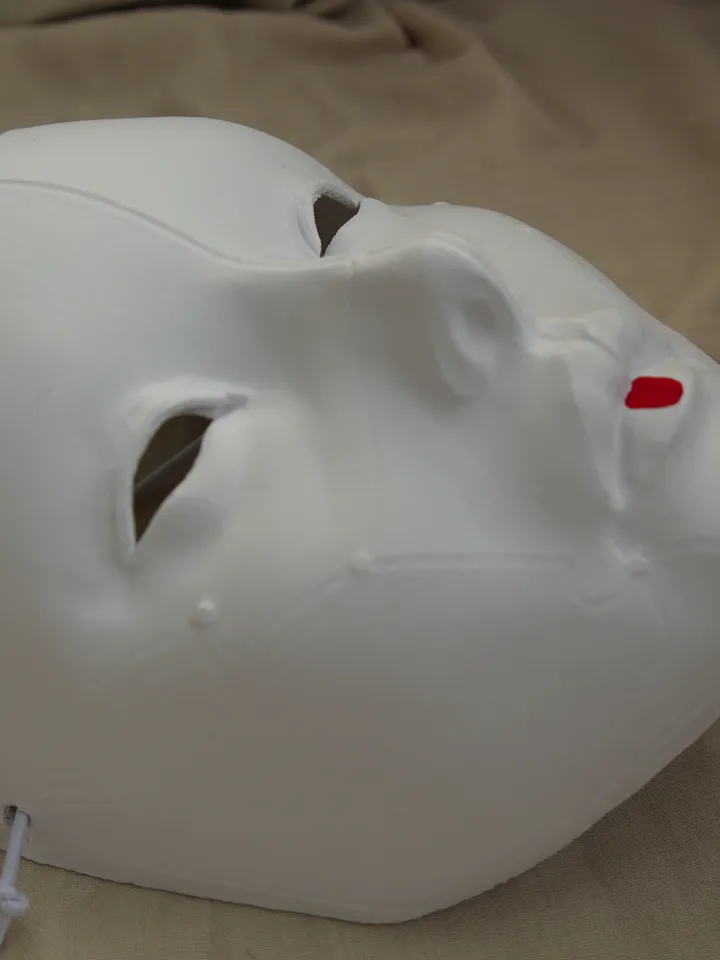 Geisha Mask Female Japanese White Face Geisha mask