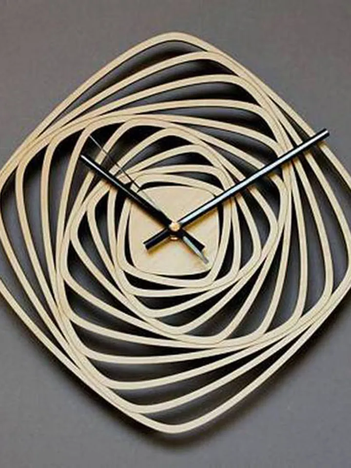 Digital Template Cnc Router Files Cnc Clock Files for Wood Laser Cut Pattern