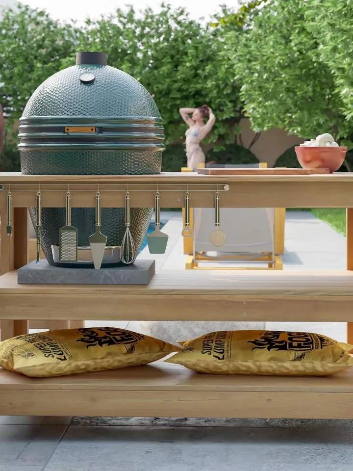 DIY Big Green Egg Table Plans, PDF