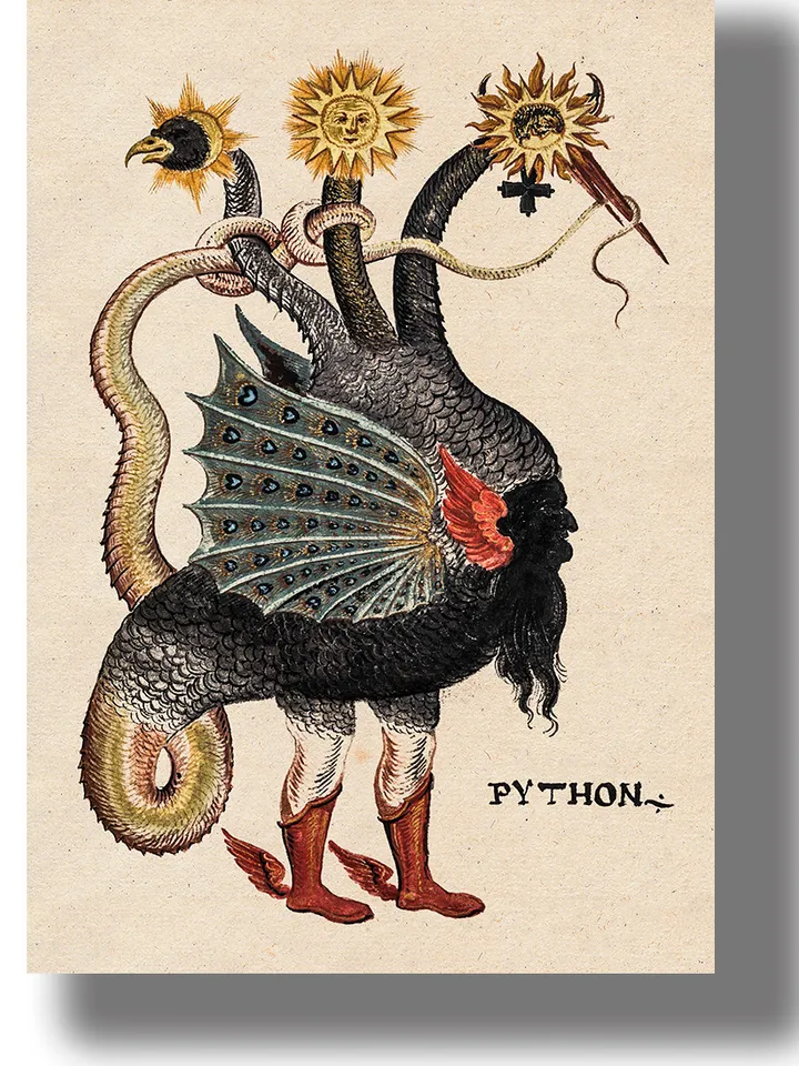 Ancient Greek demon Typhon.