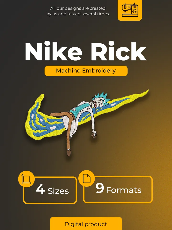 Nike Rick Machine Embroidery Designs