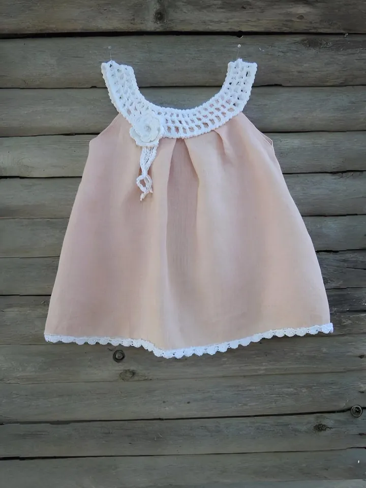 Pinc baby dress, toddler pink dress, girl cotton dress, Newborn dress, one months, preemie dress, Princess Party dress